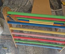 wooden climbing framer