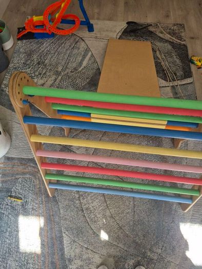 wooden climbing framer