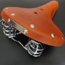 Heritage Sprung Premium Leather Saddle 270Mm 210Mm - Honey Image 3