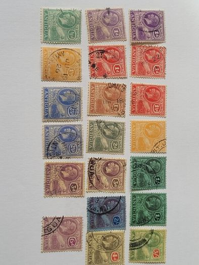 20 x George V Antigua stamps - very fine condition