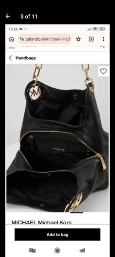 Michael Kors Hobo Black Bag
