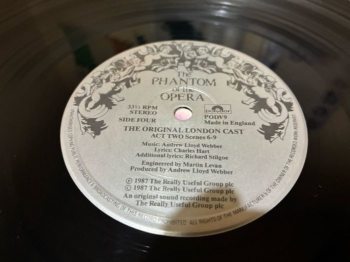 Phantom of the opera Vinyl LP