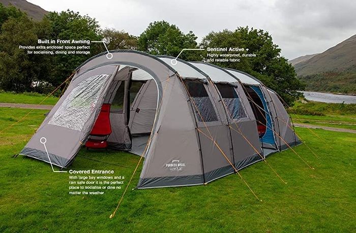 Purbeck 600xl Tent, Vivid Grey (free Shipping)