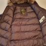 883 Police Milano Men's Parka Coat Size M Fur Hooded Black Warm Winter Coat Image 8