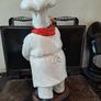 Large Decorative Chef Wine Bottle Holder Image 6