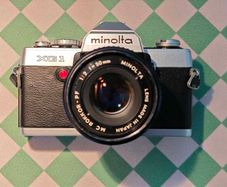 Minolta XG-1 (1983) + Lens MC Rokkor 50mm f1:2 - Serviced & Ready to Use SLR Film Camera