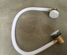 Pop up bath waste - brushed brass