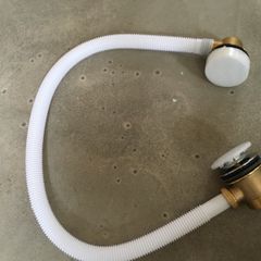 Pop up bath waste - brushed brass