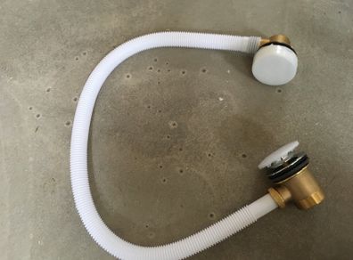 Pop up bath waste - brushed brass