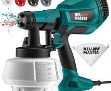 NEW SALE | Upgraded Paint Sprayer - Fence Paint Sprayer,[500W/1200ml/4 Nozzles/3 Patterns] HVLP Electric Spray Gun for Home Interior and Exterior