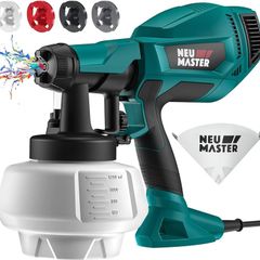 NEW SALE | Upgraded Paint Sprayer - Fence Paint Sprayer,[500W/1200ml/4 Nozzles/3 Patterns] HVLP Electric Spray Gun for Home Interior and Exterior