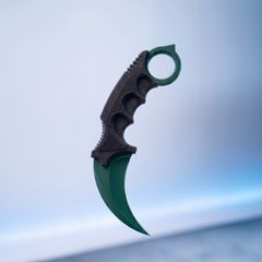 CS2 Karambit 1:1 Scale Display Replica | CSGO Knife Prop | 3D Printed Gaming Desk Decor