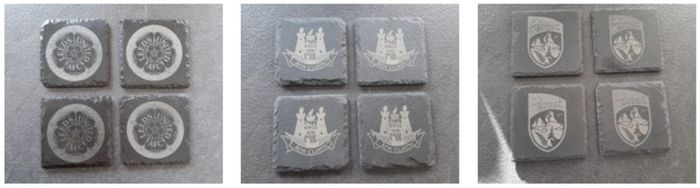 Slate coaster Present, Gift, Fathers Day, Christmas.
