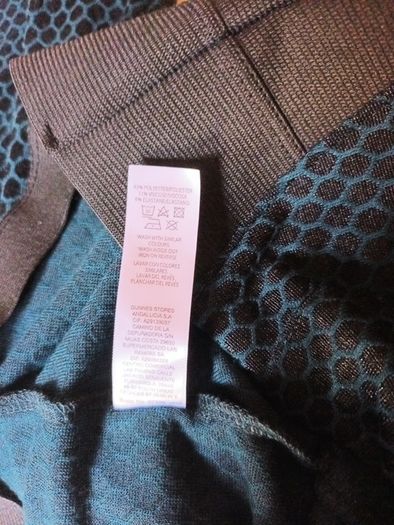 Savida Petrol Jacquard  Leggins.   S. 14.  B.N.W.T.