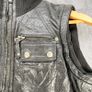 Stradivarius Womens Large Leather Waistcoat - Black - Studs - Metal Punk Image 2
