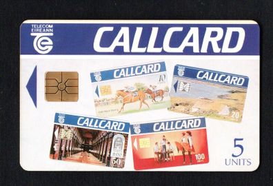 1992 Ireland 5 Unit Montage early definitive Call card (Gemplus GEM1) Call Card Mint. Note this card is not known to have wrapper. Telecom Eireann card number 1040