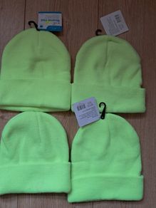 Fluorescent Beanie Hats X 4
