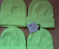 Fluorescent Beanie Hats X 4