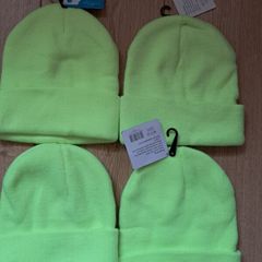 Fluorescent Beanie Hats X 4