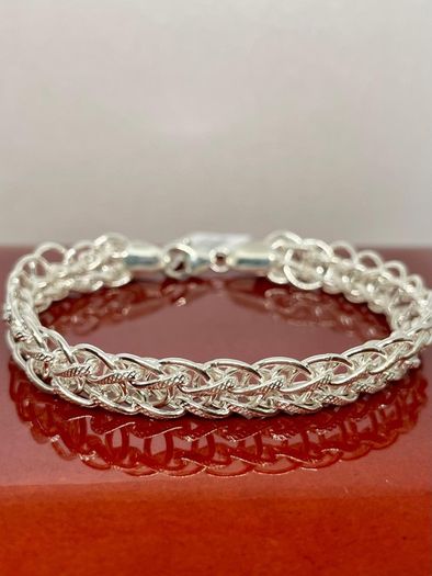 Sterling Silver Byzantine Bracelet