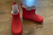 Girl's Red Chelsea Wellies | Uk 9 | EUR 27