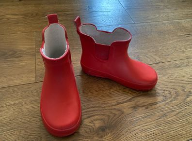 Girl's Red Chelsea Wellies | Uk 9 | EUR 27
