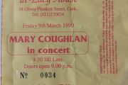MARY COUGHLAN In Concert de-Lacy House Oliver Plunkett Street, Cork Friday 9th March 1990.