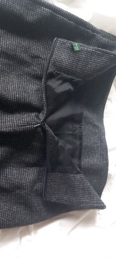 Benetton knee length charcoal skirt
