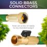 Expandable Garden Hose with 8 Function Hose Nozzle, Lightweight Anti-Kink Flexible Garden Hoses, Extra Strength Fabric with Double Latex Core (50 FT, Green) Image 4
