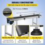 PVC Belt Electric Conveyor Machine Adjustable Conveyor Table Conveyor Belt Stainless Steel Anti-Static Code Machine with Double Guardrail Image 4