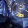 Cork crystal glasses set of 2 in presentation box. Image 2