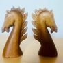 Mid Century hand carved beechwood chess set Image 5