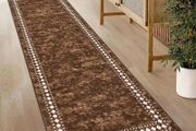 Carpet Runner for Hallways Non Slip Runner Rugs for Kitchen Washablel Floor Carpet Runner Hallway Rug Runners for Entryway Bedroom Laundry Doorway(Brown,65x240cm)