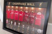 liverpool champions wall 16" x 12" framed photo