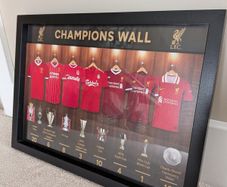 liverpool champions wall 16" x 12" framed photo