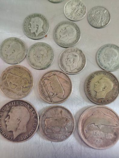 Irish and UK silver coin lot