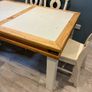 Solid dining table and 6 chairs Image 3