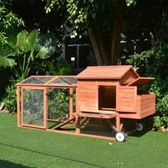 Large Chicken Coop 6-9 Birds With Wheely