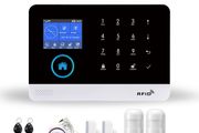 Wireless WIFI GSM Home Security Mobile Phone Alarm System For Tuya Smart Life APP With Motion Sensor Detector Compatible With Alexa &amp; Google