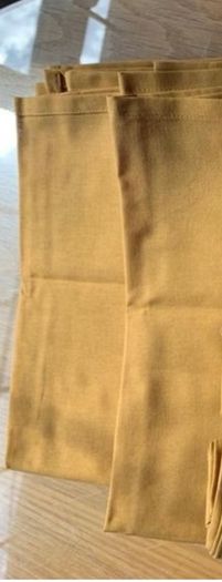 2 Organic Cotton Mustard Table Runners