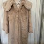 Gharani Strok Faux Fur Jacket - Size 14 - Beige/Nude - New - Soft Teddy Coat Image 4