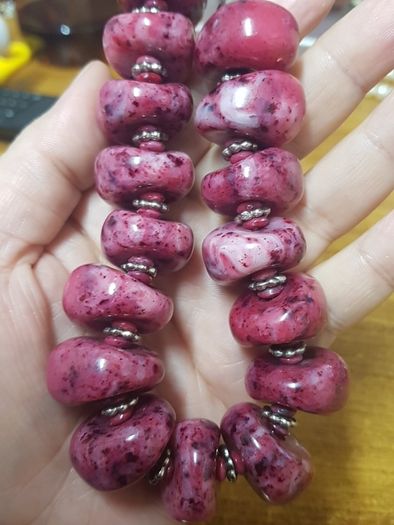 Necklace with silver chain