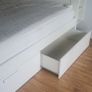 IKEA BRIMNES Standard Double Bed Frame + Storage Headboard + Sultan Mattress Image 4
