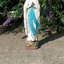 25" Early Chalkware Figure of The Virgin Mary Image 2