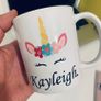 Personalised mug unicorn mug personalised unicorn mug Image 4
