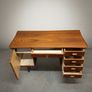 Danish Mid-Century Modern Teak Desk with Unique Top Image 2