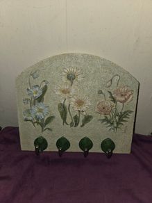 Ceramic Key Holder floral design