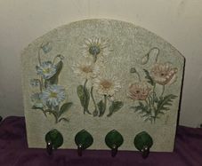 Ceramic Key Holder floral design
