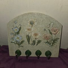 Ceramic Key Holder floral design