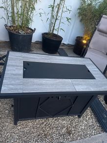 garden gas fire/table